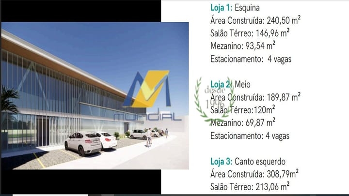 Loja-Salão, 241 m² - Foto 1