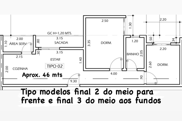 Apartamento, 2 quartos, 46 m² - Foto 8