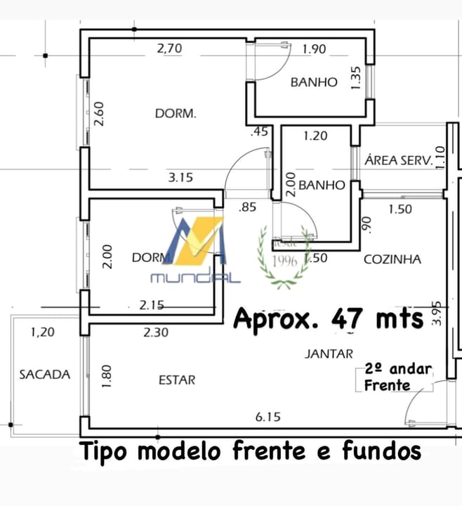 Apartamento, 2 quartos, 46 m² - Foto 11