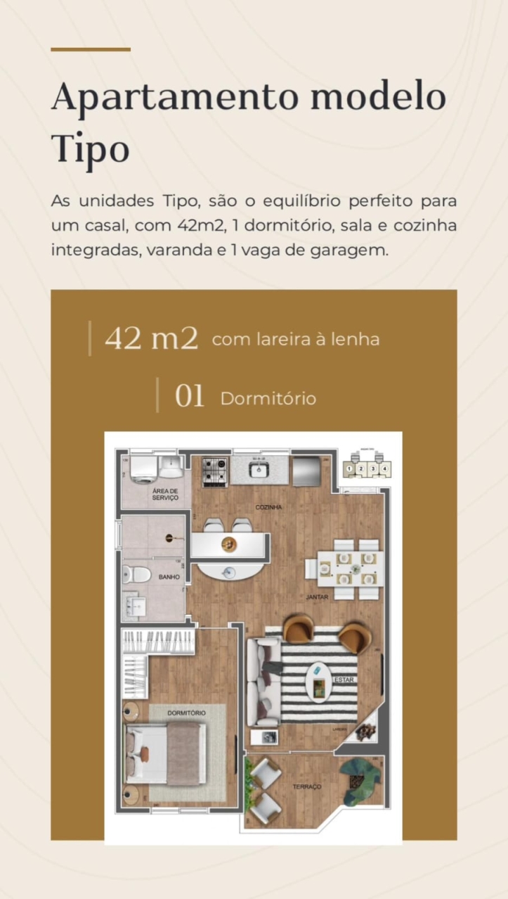 Apartamento, 1 quarto, 42 m² - Foto 12