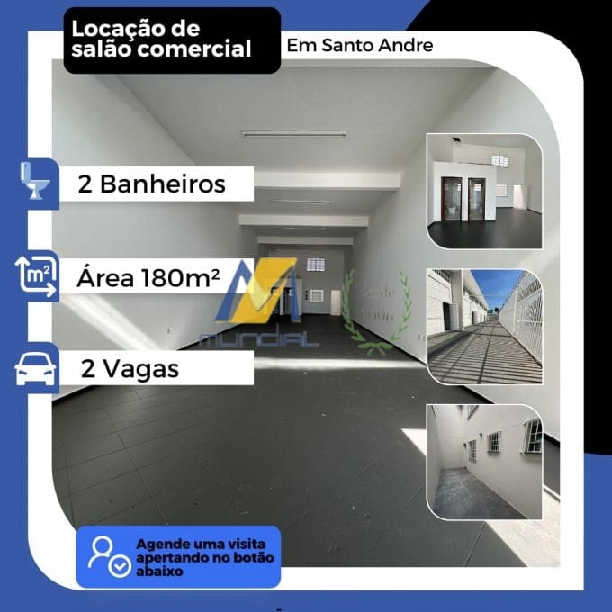 Loja-Salão, 180 m² - Foto 1