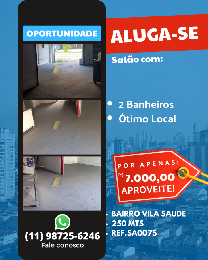 Loja-Salão, 250 m² - Foto 1