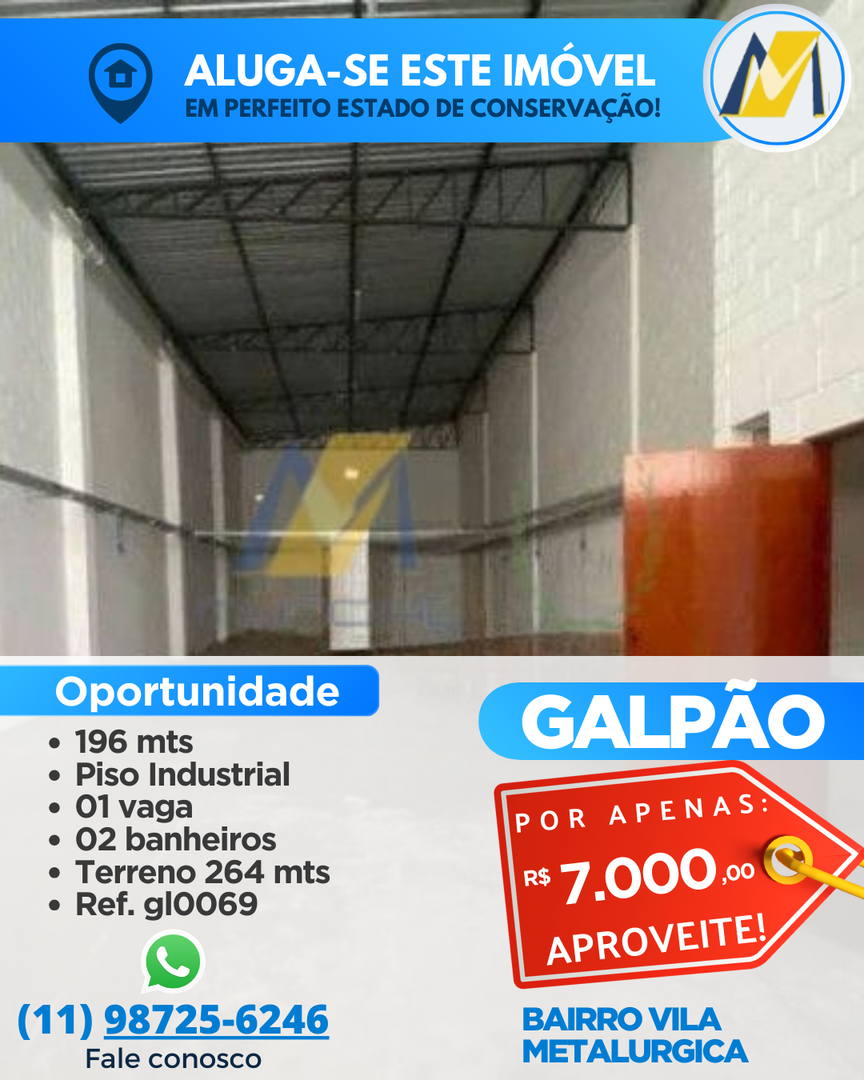 Depósito-Galpão, 196 m² - Foto 10
