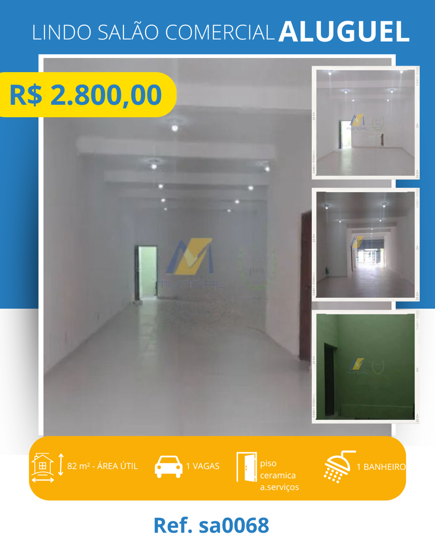 Loja-Salão, 82 m² - Foto 9