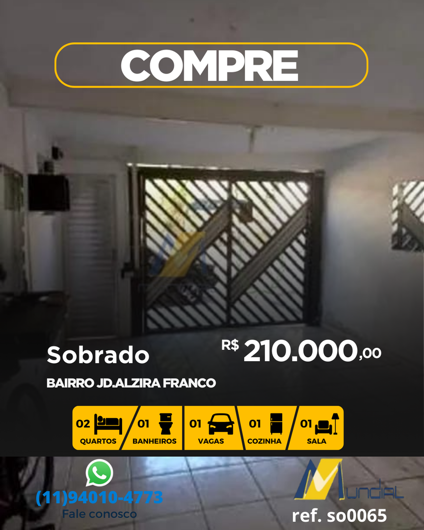 Sobrado, 2 quartos, 44 m² - Foto 1