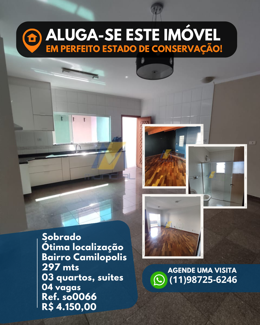 Sobrado, 3 quartos, 197 m² - Foto 1