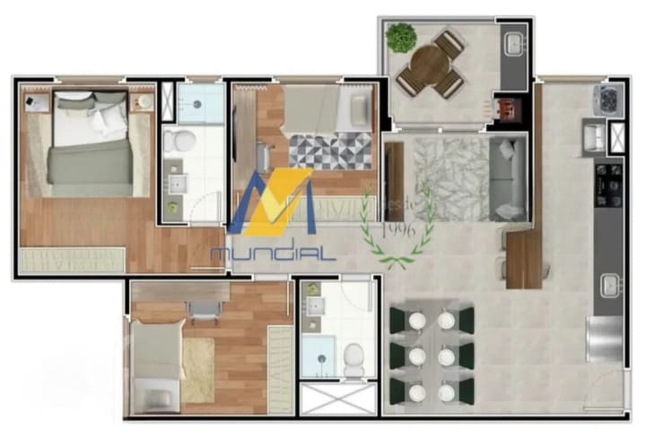 Apartamento, 3 quartos, 83 m² - Foto 7
