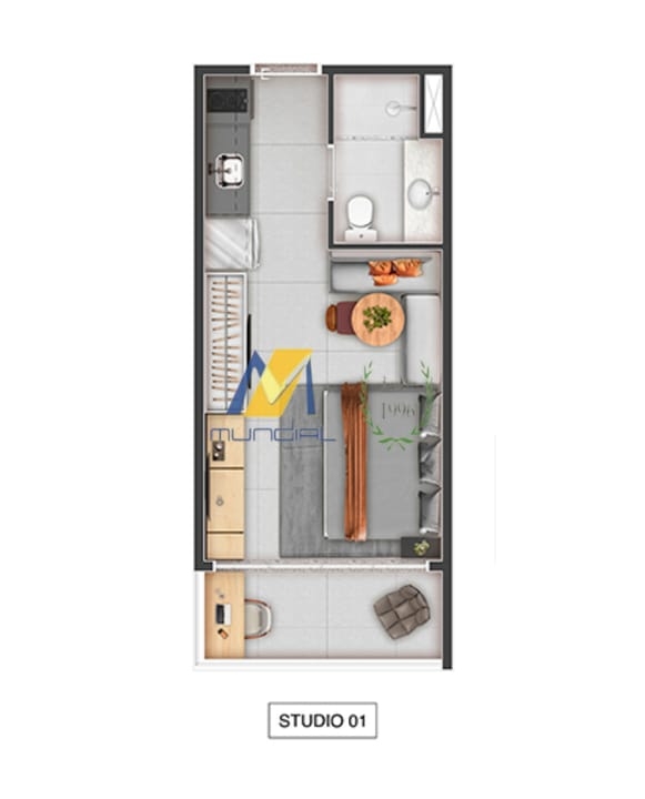 Apartamento, 2 quartos, 40 m² - Foto 16