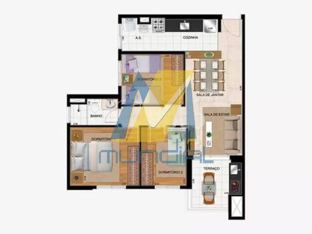 #6175 - Apartamento para Venda em São Bernardo do Campo - SP - 3