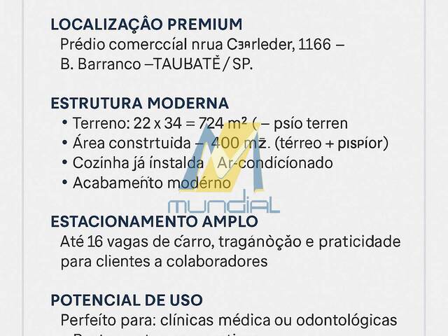 #6196 - Sala para Venda em Taubaté - SP - 1