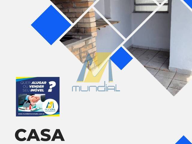 #6407 - Casa para Locação em Santo André - SP - 2