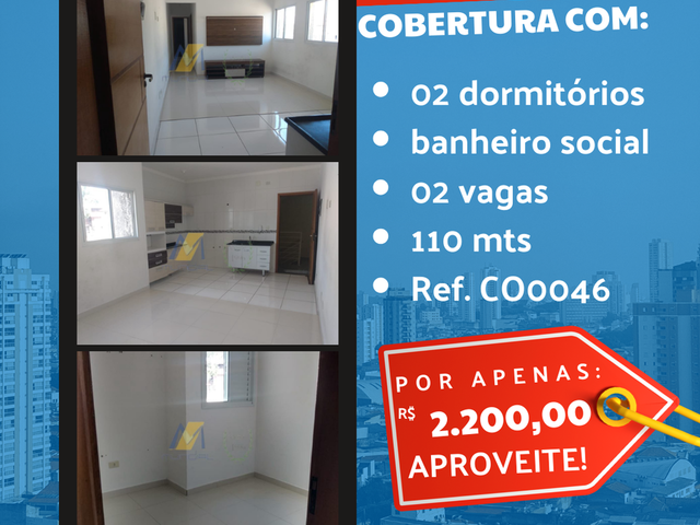#CO0046 - Cobertura para Venda em Santo André - SP - 1