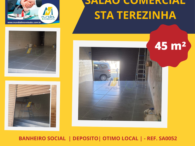 #SA0052 - Salão Comercial para  em Santo André - SP - 1