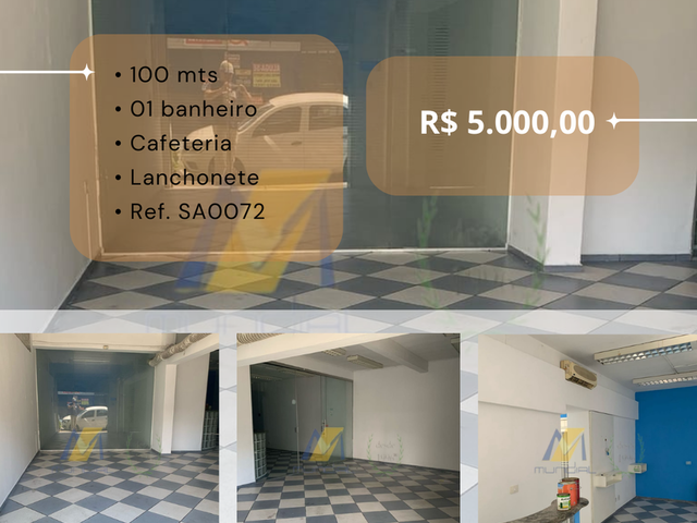 #SA0072 - Salão Comercial para  em Santo André - SP - 1