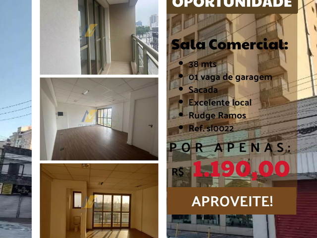 #SL0022 - Sala para Venda em São Bernardo do Campo - SP - 1