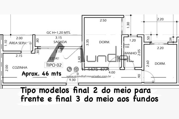 Apartamento, 2 quartos, 46 m² - Foto 8