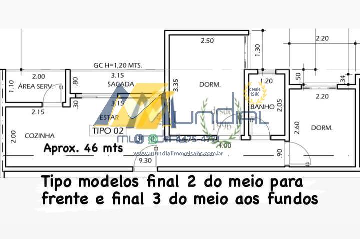 Apartamento, 2 quartos, 46 m² - Foto 10
