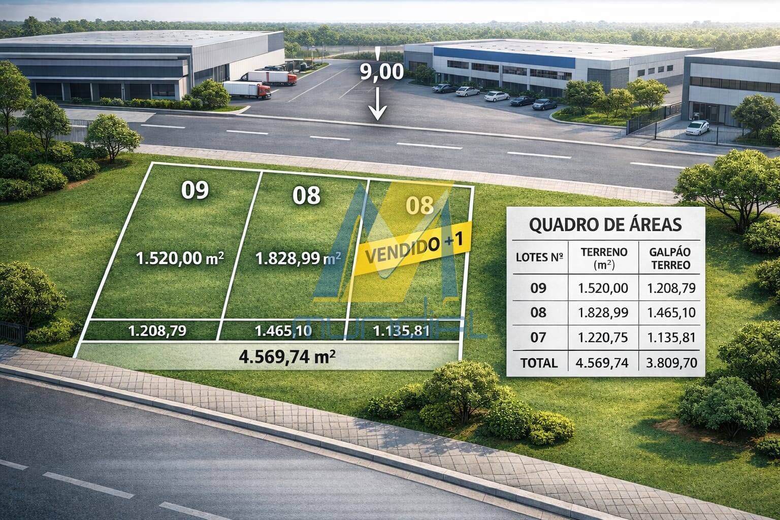 Terreno, 1208 m² - Foto 1