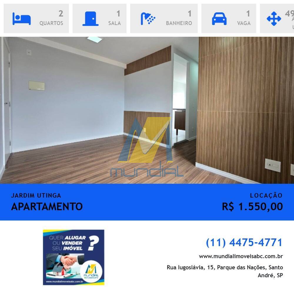 Apartamento, 2 quartos, 49 m² - Foto 1