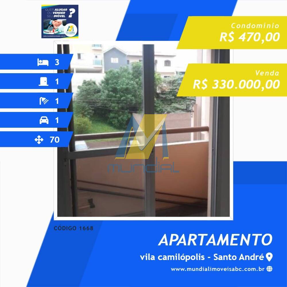 Apartamento, 3 quartos, 70 m² - Foto 1
