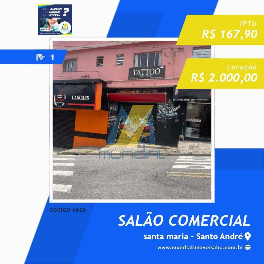 Loja-Salão, 33 m² - Foto 1