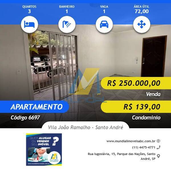 Apartamento, 3 quartos, 72 m² - Foto 1
