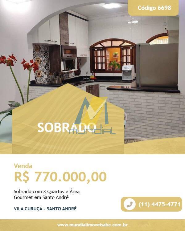 Sobrado, 3 quartos, 178 m² - Foto 1