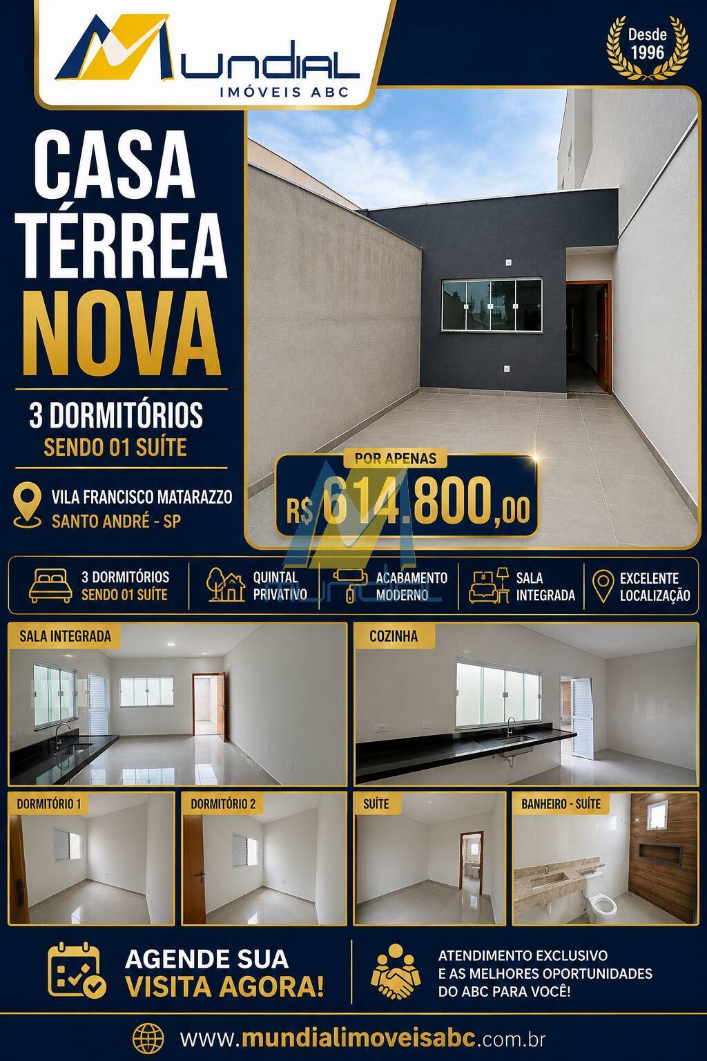 Casa, 3 quartos, 77 m² - Foto 1