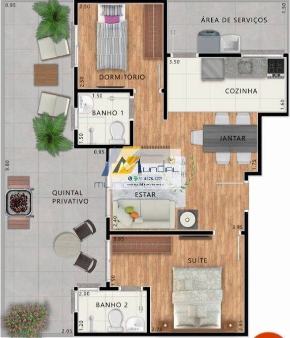 Apartamento, 2 quartos, 51 m² - Foto 5