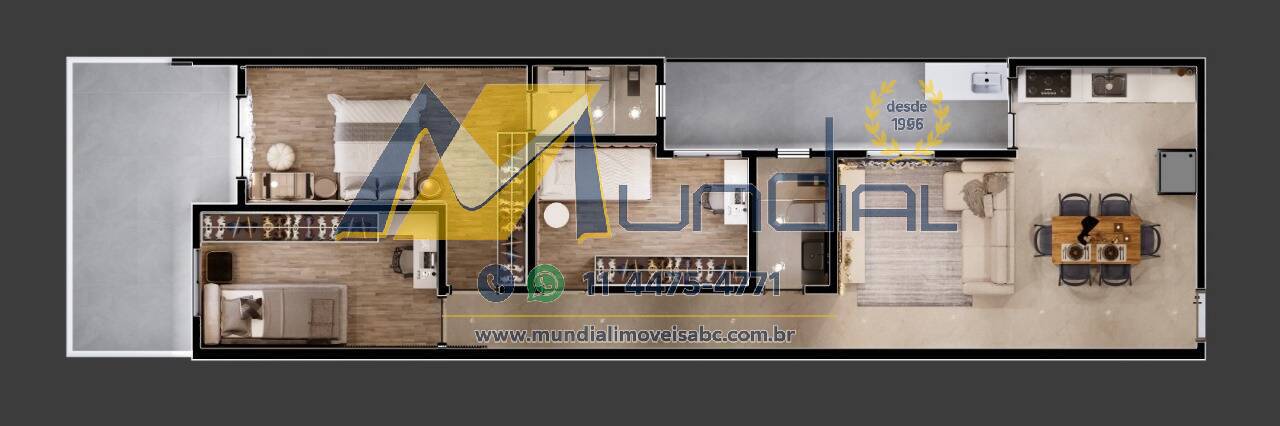 Cobertura, 3 quartos, 130 m² - Foto 3
