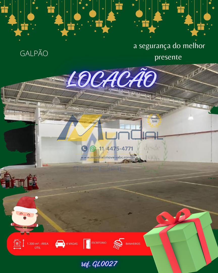 Depósito-Galpão, 1300 m² - Foto 1
