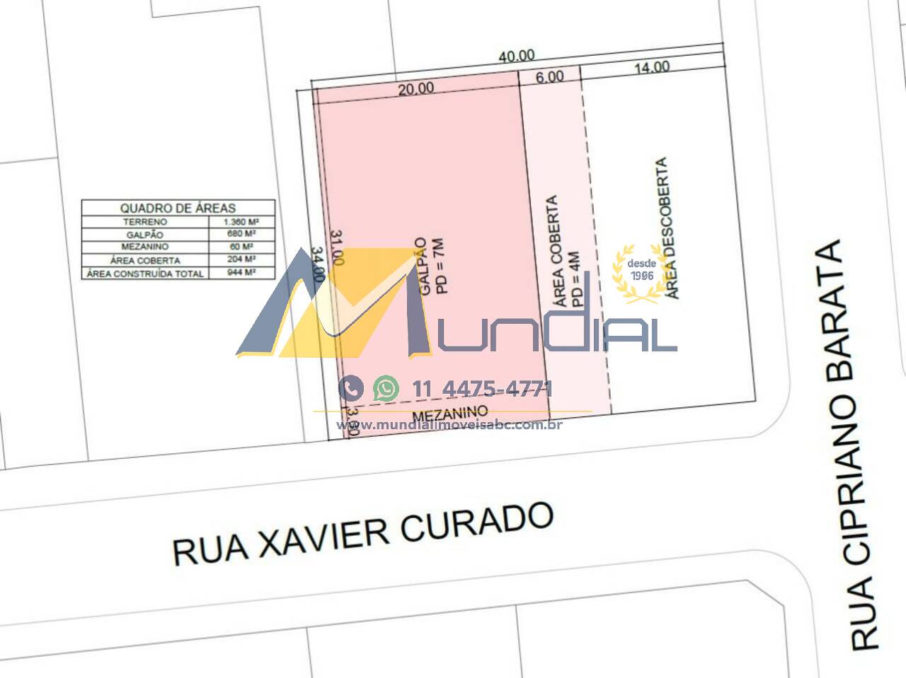 Depósito-Galpão, 944 m² - Foto 17