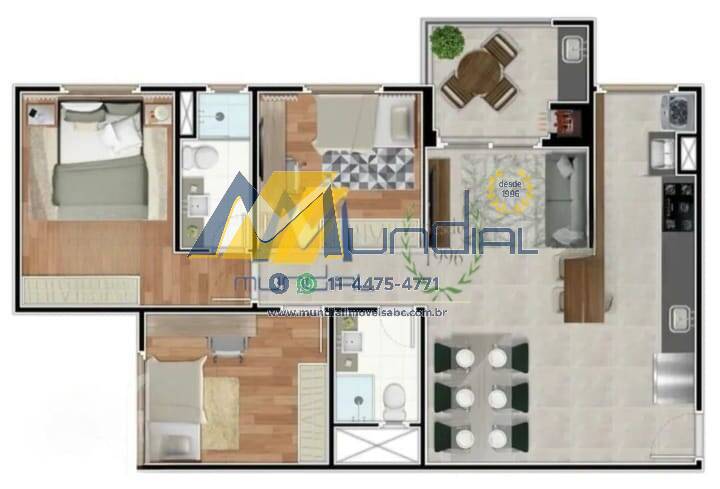 Apartamento, 3 quartos, 83 m² - Foto 7