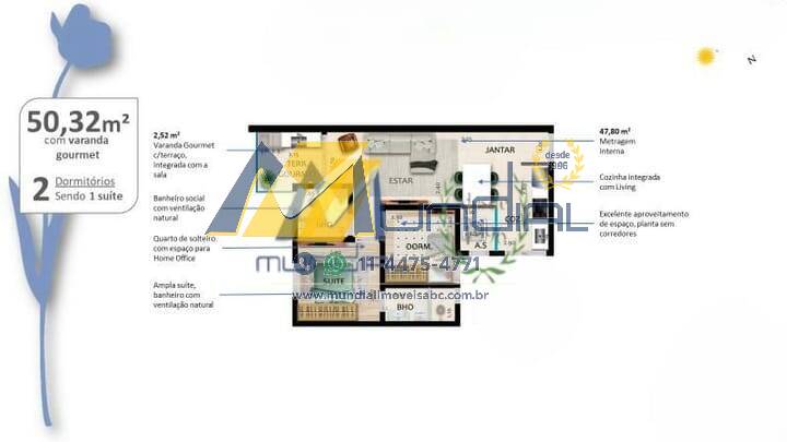 Apartamento, 2 quartos, 50 m² - Foto 5